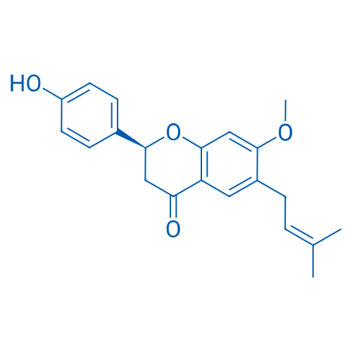 (S)-2-(4-Hydroxyphenyl)-7-methoxy-6-(3-methylbut-2-en-1-yl)chroman-4-one