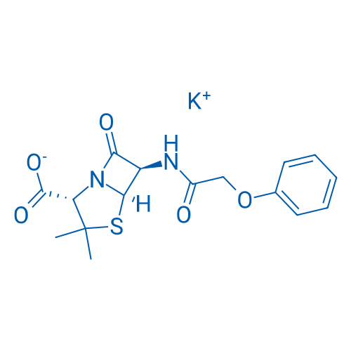 Potassium (2S,5R,6R)-3,3-dimethyl-7-oxo-6-(2-phenoxyacetamido)-4-thia-1-azabicyclo[3.2.0]heptane-2-carboxylate