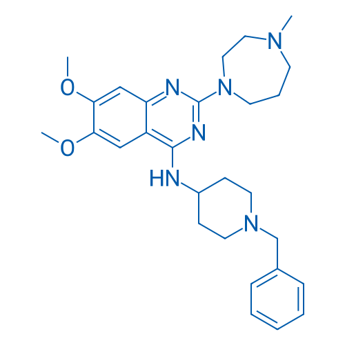 N-(1-Benzylpiperidin-4-yl)-6,7-dimethoxy-2-(4-methyl-1,4-diazepan-1-yl)quinazolin-4-amine