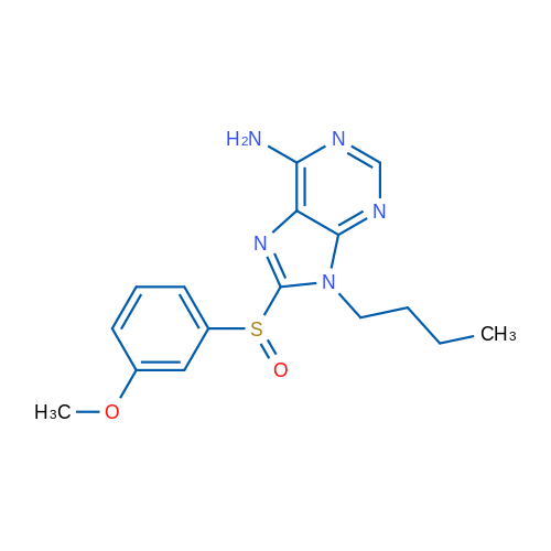 9-Butyl-8-((3-methoxyphenyl)sulfinyl)-9H-purin-6-amine
