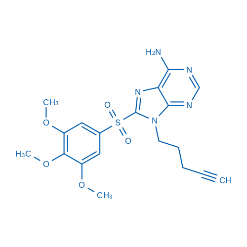 9-(Pent-4-yn-1-yl)-8-((3,4,5-trimethoxyphenyl)sulfonyl)-9H-purin-6-amine