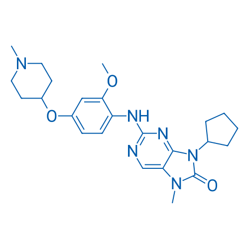 9-Cyclopentyl-2-((2-methoxy-4-((1-methylpiperidin-4-yl)oxy)phenyl)amino)-7-methyl-7H-purin-8(9H)-one