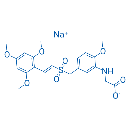 Sodium (2-methoxy-5-(((2,4,6-trimethoxystyryl)sulfonyl)methyl)phenyl)glycinate