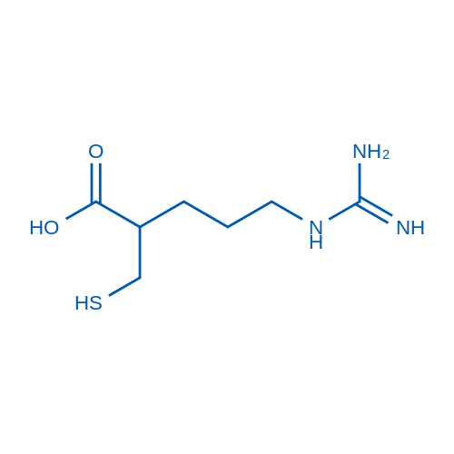 5-Guanidino-2-(mercaptomethyl)pentanoic acid