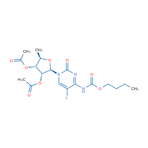 (2R,3R,4R,5R)-2-(4-((Butoxycarbonyl)amino)-5-fluoro-2-oxopyrimidin-1(2H)-yl)-5-methyltetrahydrofuran-3,4-diyl diacetate