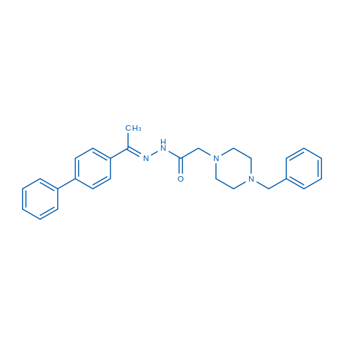 N'-(1-([1,1'-Biphenyl]-4-yl)ethylidene)-2-(4-benzylpiperazin-1-yl)acetohydrazide