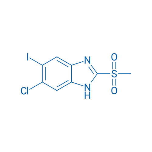 5-Chloro-6-iodo-2-(methylsulfonyl)-1H-benzo[d]imidazole