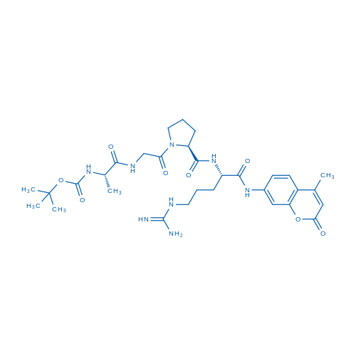 tert-Butyl ((S)-1-((2-((S)-2-(((S)-5-guanidino-1-((4-methyl-2-oxo-2H-chromen-7-yl)amino)-1-oxopentan-2-yl)carbamoyl)pyrrolidin-1-yl)-2-oxoethyl)amino)-1-oxopropan-2-yl)carbamate