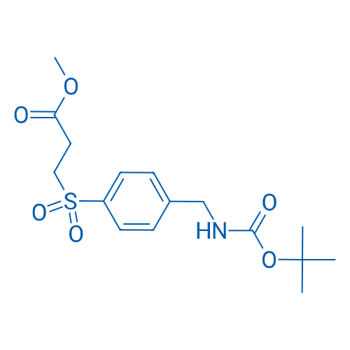 Methyl 3-((4-(((tert-butoxycarbonyl)amino)methyl)phenyl)sulfonyl)propanoate