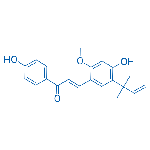(E)-3-(4-Hydroxy-2-methoxy-5-(2-methylbut-3-en-2-yl)phenyl)-1-(4-hydroxyphenyl)prop-2-en-1-one