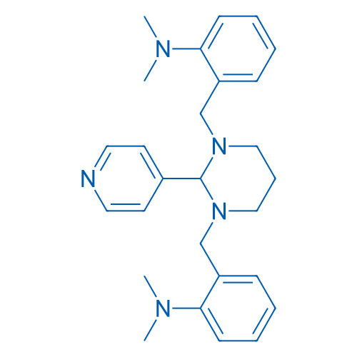 2,2'-((2-(Pyridin-4-yl)dihydropyrimidine-1,3(2H,4H)-diyl)bis(methylene))bis(N,N-dimethylaniline)