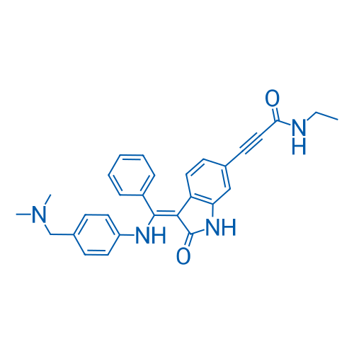 3-(3-(((4-((Dimethylamino)methyl)phenyl)amino)(phenyl)methylene)-2-oxoindolin-6-yl)-N-ethylpropiolamide