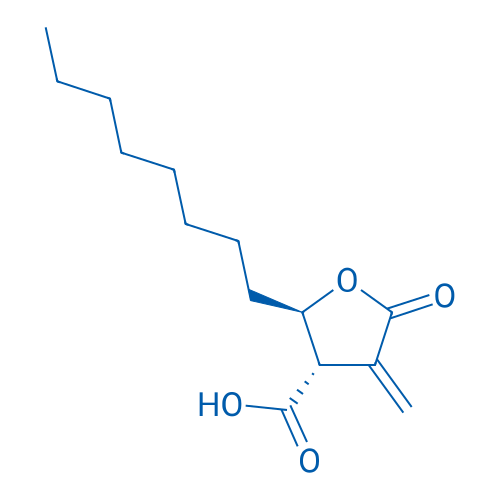trans-4-Methylene-2-octyl-5-oxotetrahydrofuran-3-carboxylic acid