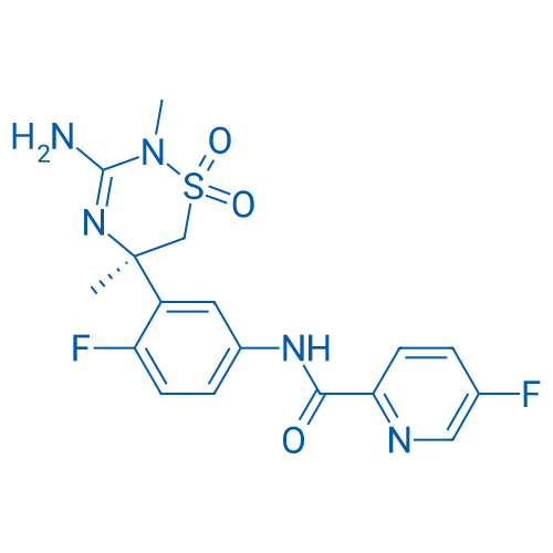 (R)-N-(3-(3-Amino-2,5-dimethyl-1,1-dioxido-5,6-dihydro-2H-1,2,4-thiadiazin-5-yl)-4-fluorophenyl)-5-fluoropicolinamide