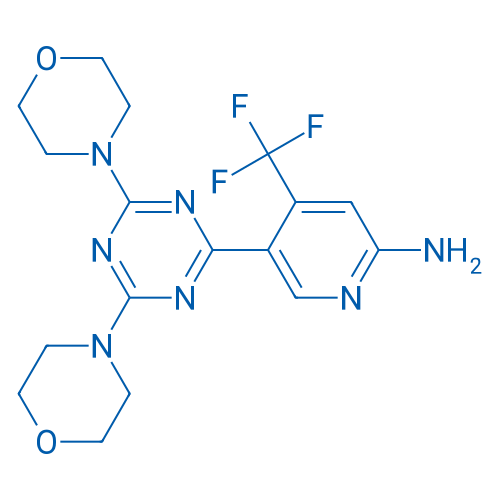5-(4,6-Dimorpholino-1,3,5-triazin-2-yl)-4-(trifluoromethyl)pyridin-2-amine