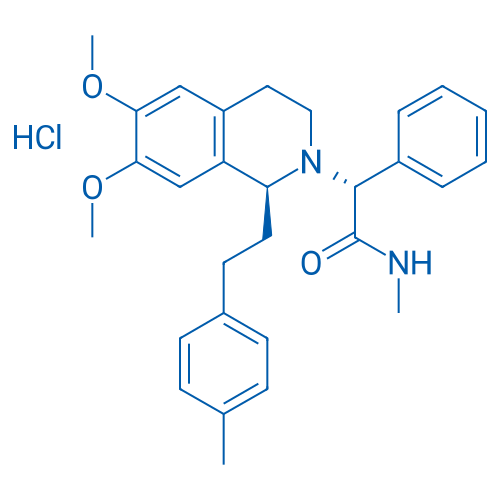 (R)-2-((S)-6,7-dimethoxy-1-(4-methylphenethyl)-3,4-dihydroisoquinolin-2(1H)-yl)-N-methyl-2-phenylacetamide hydrochloride