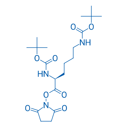 (S)-2,5-Dioxopyrrolidin-1-yl 2,6-bis((tert-butoxycarbonyl)amino)hexanoate