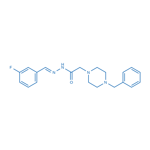 2-(4-Benzylpiperazin-1-yl)-N'-(3-fluorobenzylidene)acetohydrazide