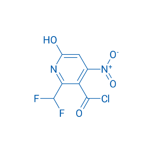 2-(Difluoromethyl)-6-hydroxy-4-nitropyridine-3-carbonyl chloride