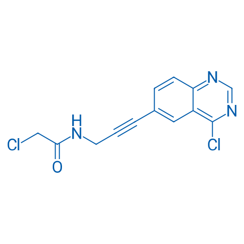 2-Chloro-N-(3-(4-chloroquinazolin-6-yl)prop-2-yn-1-yl)acetamide