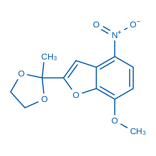 7-Methoxy-2-(2-methyl-1,3-dioxolan-2-yl)-4-nitrobenzofuran