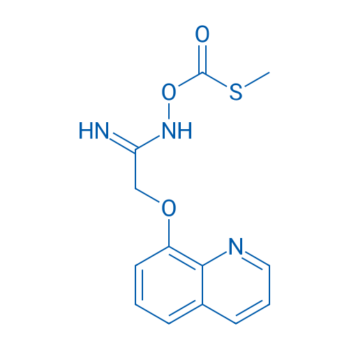 N-(((Methylthio)carbonyl)oxy)-2-(quinolin-8-yloxy)acetimidamide