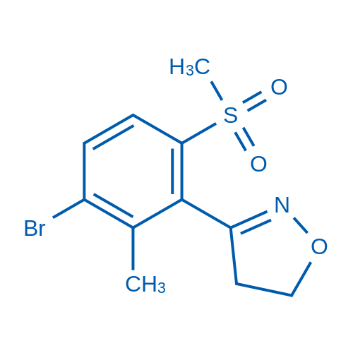 3-(3-Bromo-2-methyl-6-(methylsulfonyl)phenyl)-4,5-dihydroisoxazole