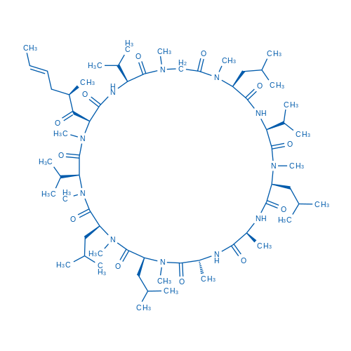 (3S,6S,9S,12R,15S,18S,21S,24S,30S,33S)-6,9,18,24-Tetraisobutyl-3,21,30-triisopropyl-1,4,7,10,12,15,19,25,28-nonamethyl-33-((R,E)-2-methylhex-4-enoyl)-1,4,7,10,13,16,19,22,25,28,31-undecaazacyclotritriacontan-2,5,8,11,14,17,20,23,26,29,32-undecaone