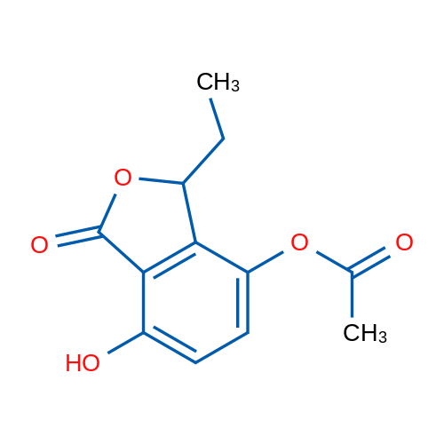 3-Ethyl-7-hydroxy-1-oxo-1,3-dihydroisobenzofuran-4-yl acetate