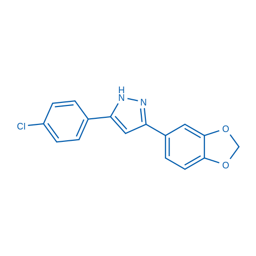 3-(Benzo[d][1,3]dioxol-5-yl)-5-(4-chlorophenyl)-1H-pyrazole