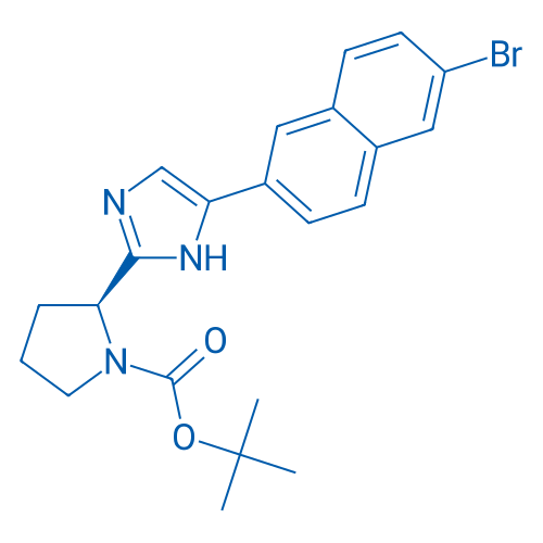 (S)-tert-Butyl 2-(5-(6-bromonaphthalen-2-yl)-1H-imidazol-2-yl)pyrrolidine-1-carboxylate