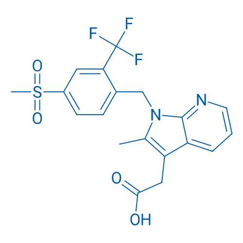2-(2-Methyl-1-(4-(methylsulfonyl)-2-(trifluoromethyl)benzyl)-1H-pyrrolo[2,3-b]pyridin-3-yl)acetic acid