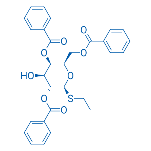 (2R,3R,4S,5R,6S)-2-((Benzoyloxy)methyl)-6-(ethylthio)-4-hydroxytetrahydro-2H-pyran-3,5-diyl dibenzoate