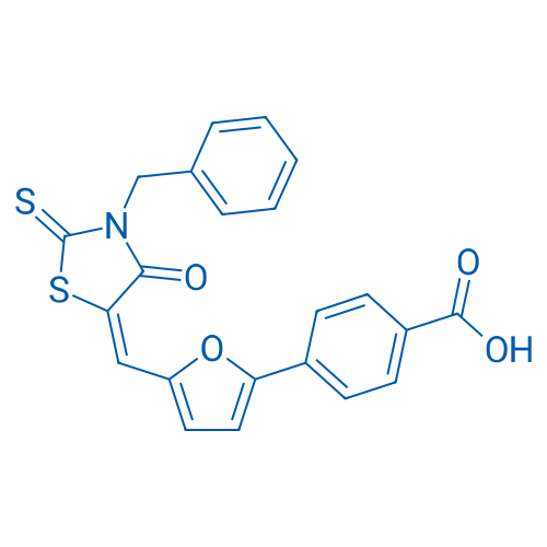4-(5-((3-Benzyl-4-oxo-2-thioxothiazolidin-5-ylidene)methyl)furan-2-yl)benzoic acid