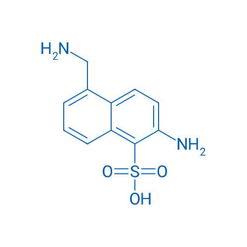 2-Amino-5-(aminomethyl)naphthalene-1-sulfonic acid