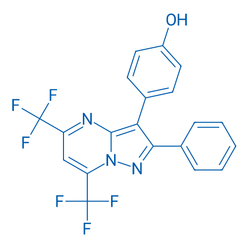 4-(2-Phenyl-5,7-bis(trifluoromethyl)pyrazolo[1,5-a]pyrimidin-3-yl)phenol