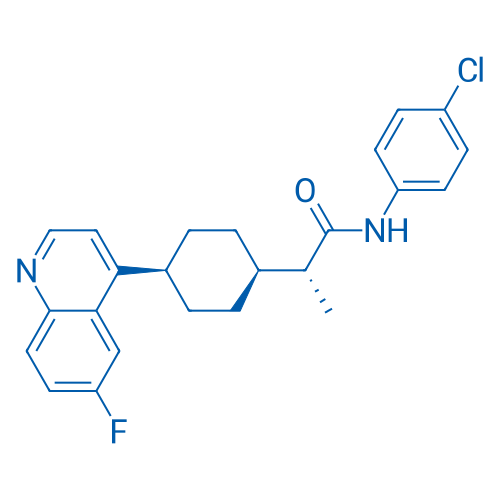 (R)-N-(4-Chlorophenyl)-2-(cis-4-(6-fluoroquinolin-4-yl)cyclohexyl)propanamide