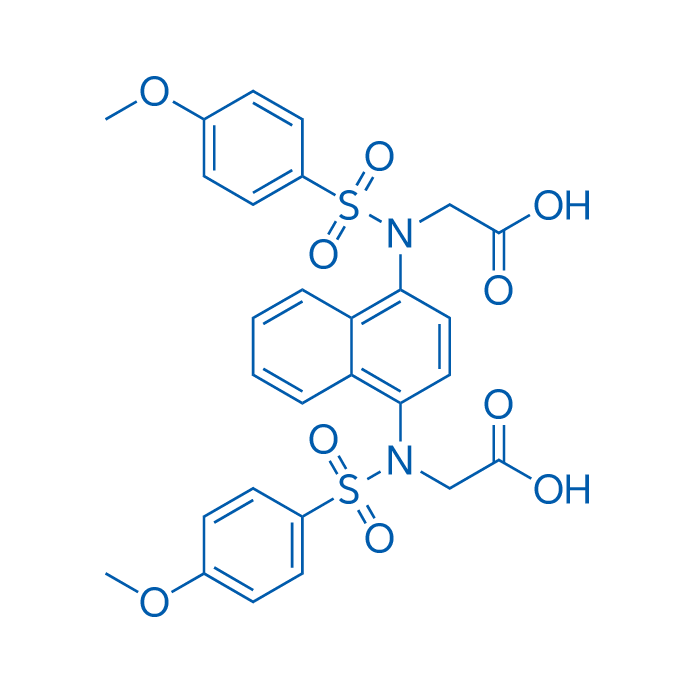 2,2'-(Naphthalene-1,4-diylbis(((4-methoxyphenyl)sulfonyl)azanediyl))diacetic acid