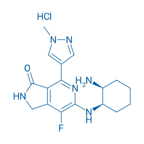 6-(((1R,2S)-2-aminocyclohexyl)amino)-7-fluoro-4-(1-methyl-1H-pyrazol-4-yl)-1,2-dihydro-3H-pyrrolo[3,4-c]pyridin-3-one hydrochloride