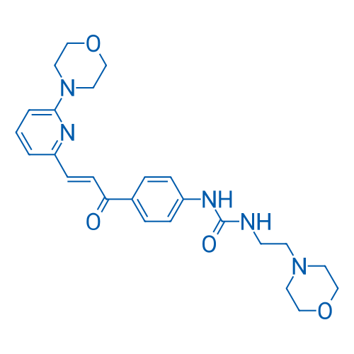 1-(2-Morpholinoethyl)-3-(4-(3-(6-morpholinopyridin-2-yl)acryloyl)phenyl)urea