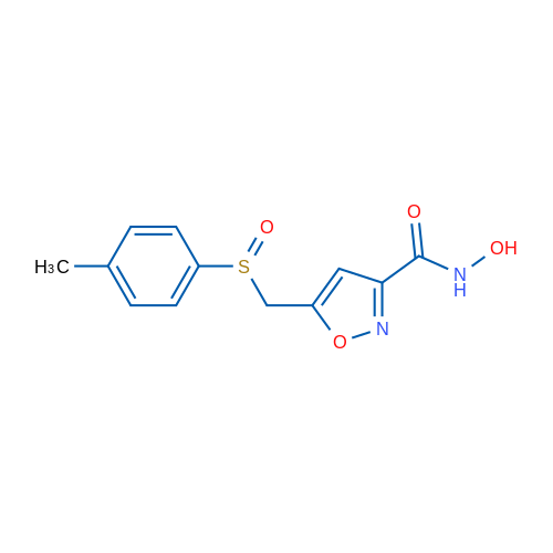 N-Hydroxy-5-((p-tolylsulfinyl)methyl)isoxazole-3-carboxamide