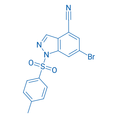 6-Bromo-1-(4-methylbenzenesulfonyl)-1H-indazole-4-carbonitrile