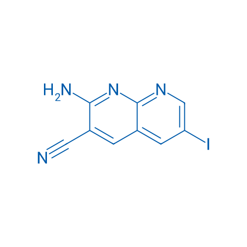 2-Amino-6-iodo-1,8-naphthyridine-3-carbonitrile