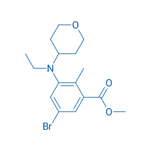 Methyl 5-bromo-3-(ethyl(tetrahydro-2H-pyran-4-yl)amino)-2-methylbenzoate