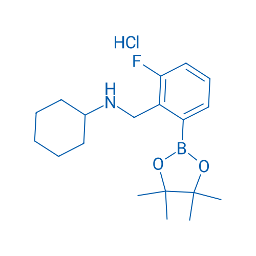 N-(2-Fluoro-6-(4,4,5,5-tetramethyl-1,3,2-dioxaborolan-2-yl)benzyl)cyclohexanamine hydrochloride