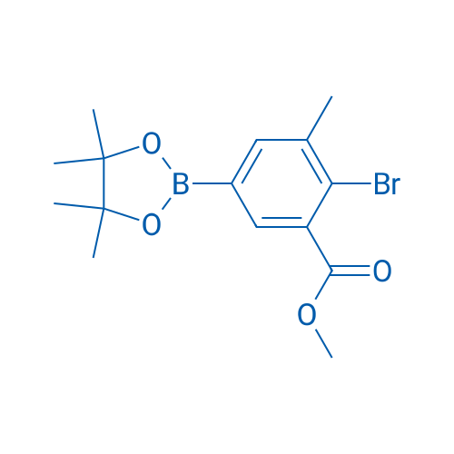 Methyl 2-bromo-3-methyl-5-(4,4,5,5-tetramethyl-1,3,2-dioxaborolan-2-yl)benzoate
