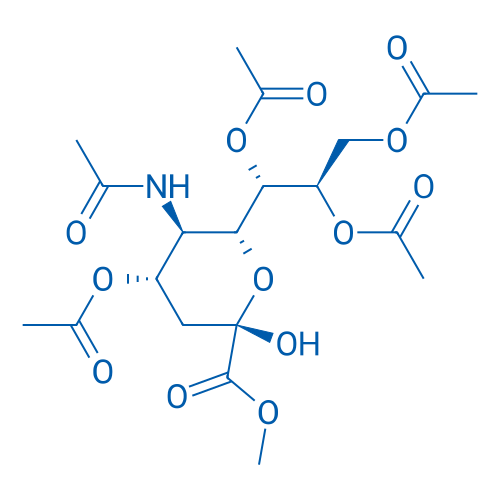 (1S,2R)-1-((2R,3R,4S,6S)-3-Acetamido-4-acetoxy-6-hydroxy-6-(methoxycarbonyl)tetrahydro-2H-pyran-2-yl)propane-1,2,3-triyl triacetate