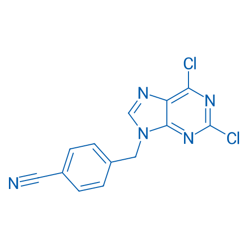 4-((2,6-Dichloro-9H-purin-9-yl)methyl)benzonitrile