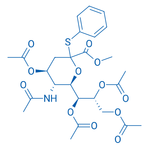 Methyl (phenyl 5-acetamido-4,7,8,9-tetra-o-acetyl-3,5-dideoxy-2-thio-d-glycero-d-galacto-2-nonulopyranosid)onate