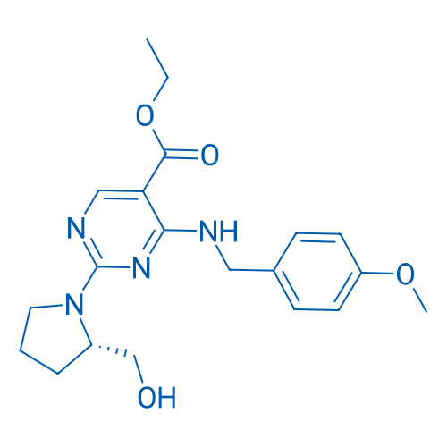 Ethyl (S)-2-(2-(hydroxymethyl)pyrrolidin-1-yl)-4-((4-methoxybenzyl)amino)pyrimidine-5-carboxylate